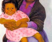 Portrait of Modesta and Inesita,Retratos de Modesta e Inesita - 迭戈·里维拉